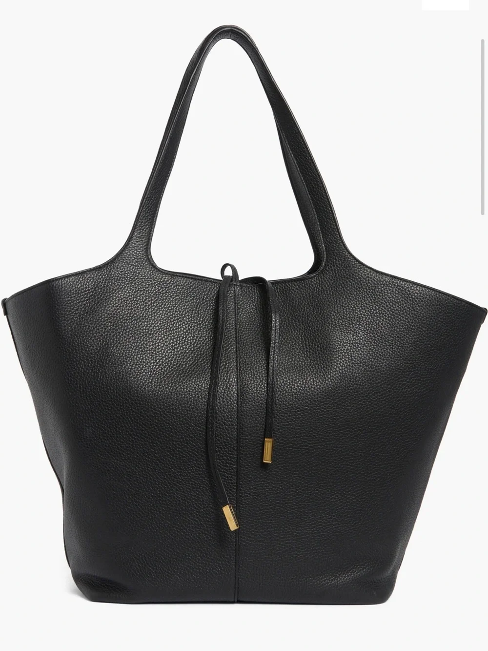 Vince Meadow Large Leather Drawstring Tote